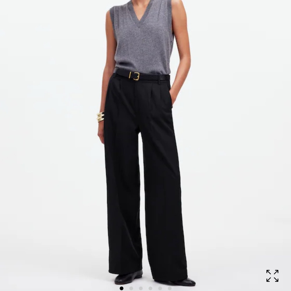 Madewell Navy Wide Leg Pants